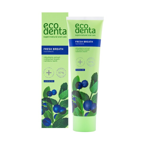 E-shop Ecodenta Fresh Breath Blueberry zubná pasta 100 ml