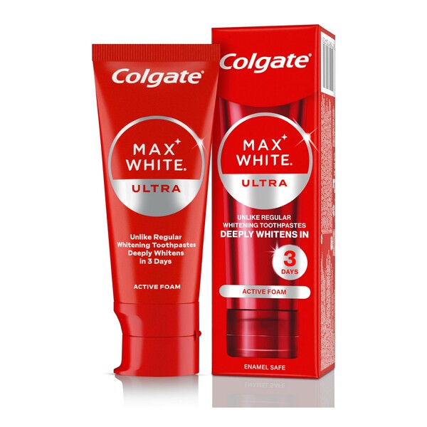 E-shop Colgate Max White Ultra Active Foam zubná pasta 50 ml