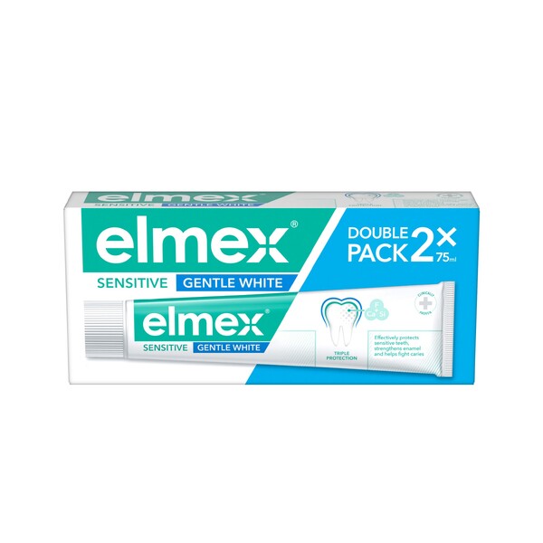 E-shop Elmex Sensitive Gentle White zubná pasta 2×75 ml