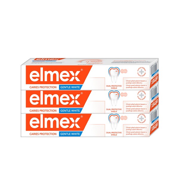 E-shop Elmex Caries Protection Gentle White zubná pasta 3×75 ml