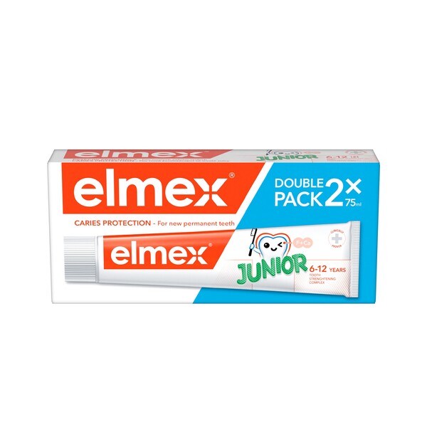 E-shop Elmex Junior 6–12 rokov zubná pasta 2×75 ml
