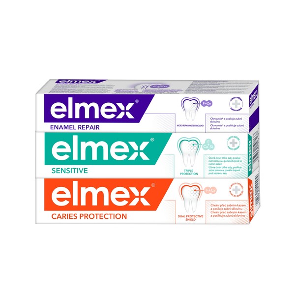 E-shop Elmex Mix zubná pasta 3×75 ml