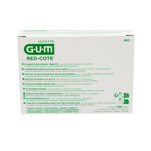 E-shop GUM Red Cote tablety na indikáciu zubného povlaku 248 ks