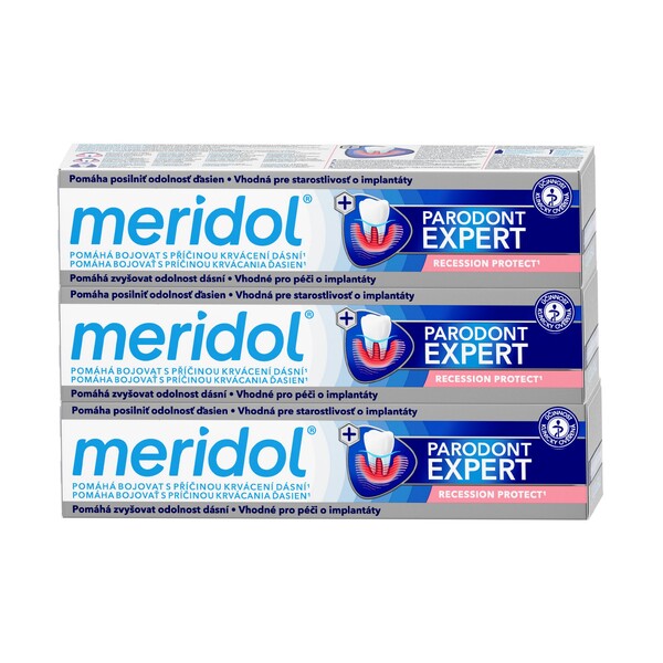 E-shop Meridol zubná pasta Parodont Expert 3 x 75 ml