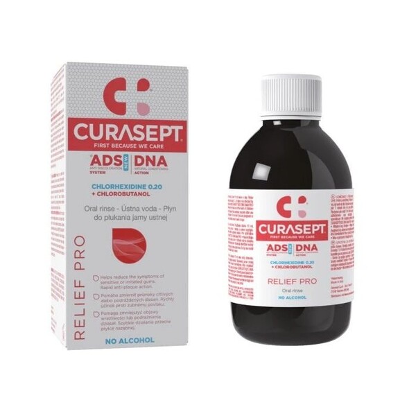 E-shop Curasept ADS DNA Relief Pro ústna voda 200 ml