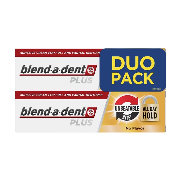 E-shop Blend-a-dent Plus Unbeatable Bite No Flavor fixačný krém 2×40 g