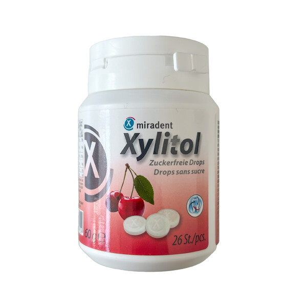 E-shop Miradent Xylitol pastilky TŘEŠEŇ 26 ks