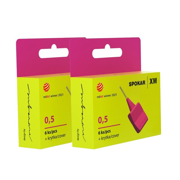 E-shop Spokar XM 0,5 medzizubná kefka 2×6 ks