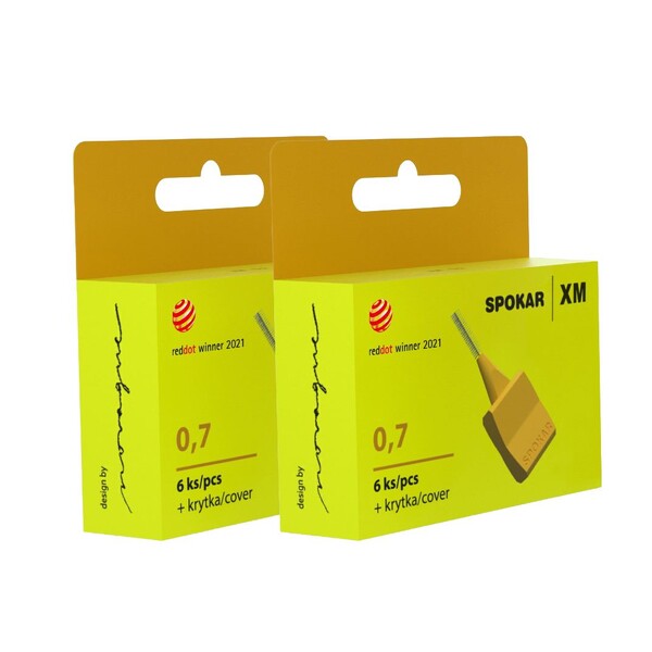 E-shop Spokar XM 0,7 medzizubná kefka 2×6 ks