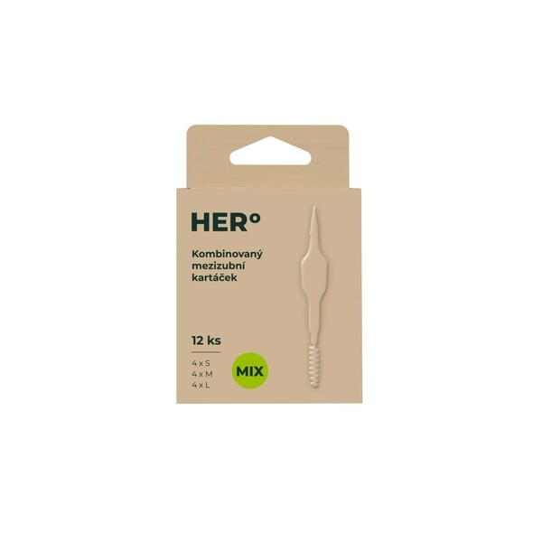 E-shop Herbadent HERo MIX medzizubná kefka 12 ks