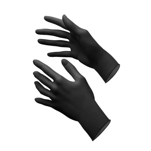 E-shop Akzenta Style Nitrile Black L vyšetrovacie rukavice 100 ks