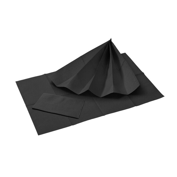 E-shop Akzenta Prime One 3-Ply Black jednorazový podbradník 50 ks
