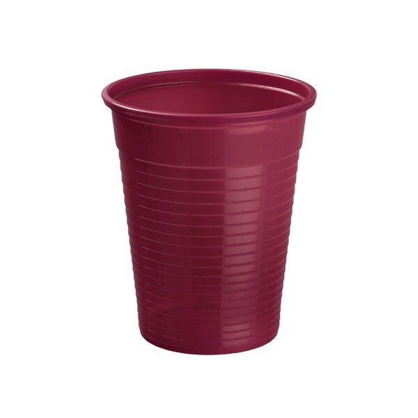E-shop Akzenta Top Cups Burgundy plastové jednorazové kelímky 100 ks