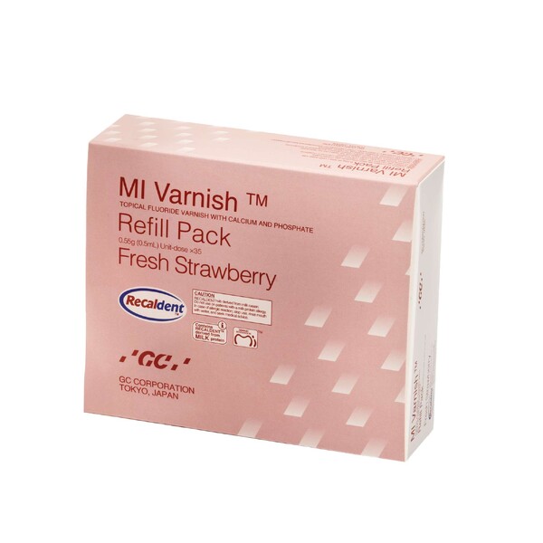 E-shop GC MI Varnish Refill Pack Strawberry fluoridačný lak 35×0,4 ml