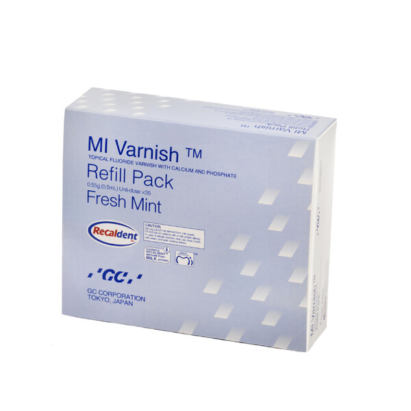 E-shop GC MI Varnish Refill Pack Mint fluoridačný lak 35×0,4 ml
