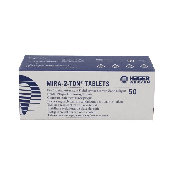 E-shop Miradent Mira-2-Ton tablety na indikáciu plaku 50 ks