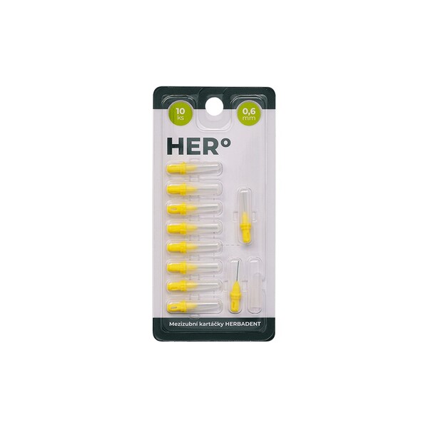 E-shop Herbadent HERo 0,6 mm náhradná medzizubná kefka 10 ks