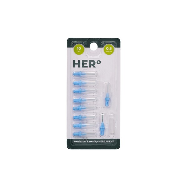 E-shop Herbadent HERo 0,5 mm náhradná medzizubná kefka 10 ks
