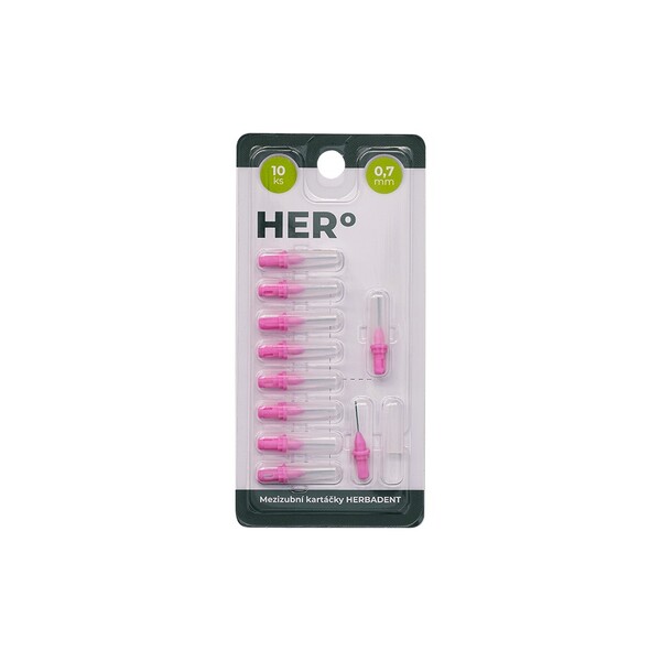 E-shop Herbadent HERo 0,7 mm náhradná medzizubná kefka 10 ks