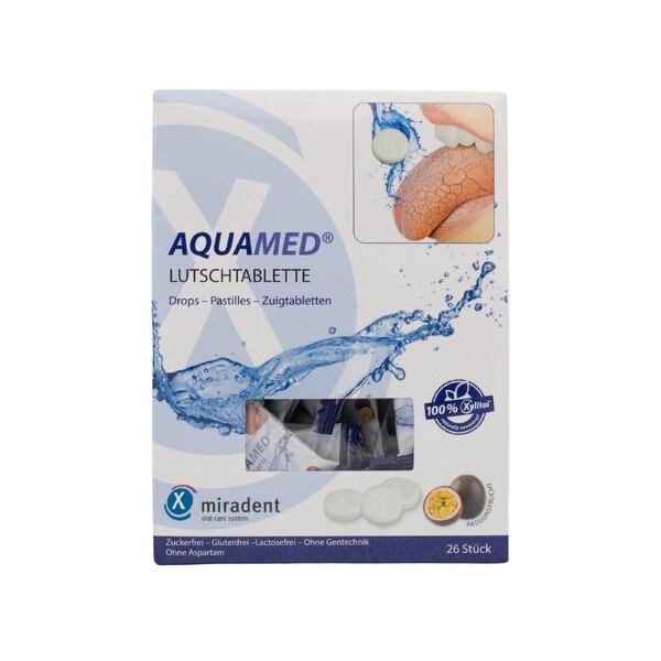E-shop Miradent Aquamed Drops pastilky proti suchosti v ústach 26 ks