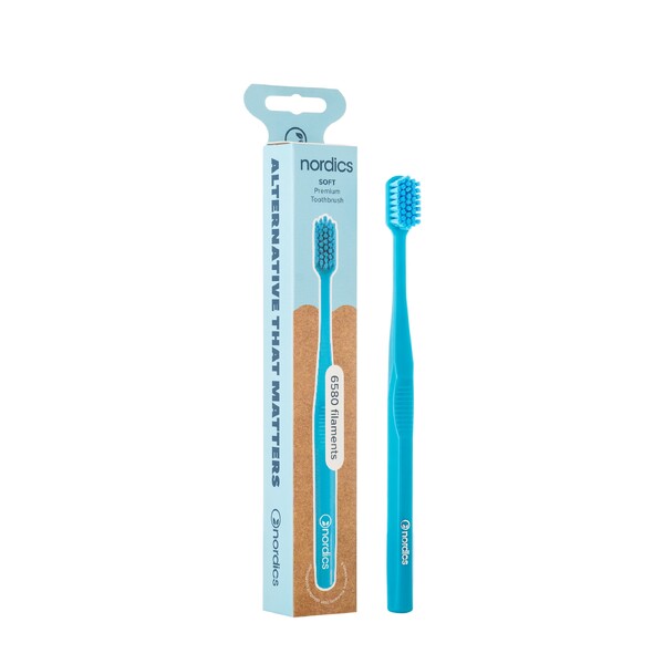 E-shop Nordics Premium Soft Blue zubná kefka