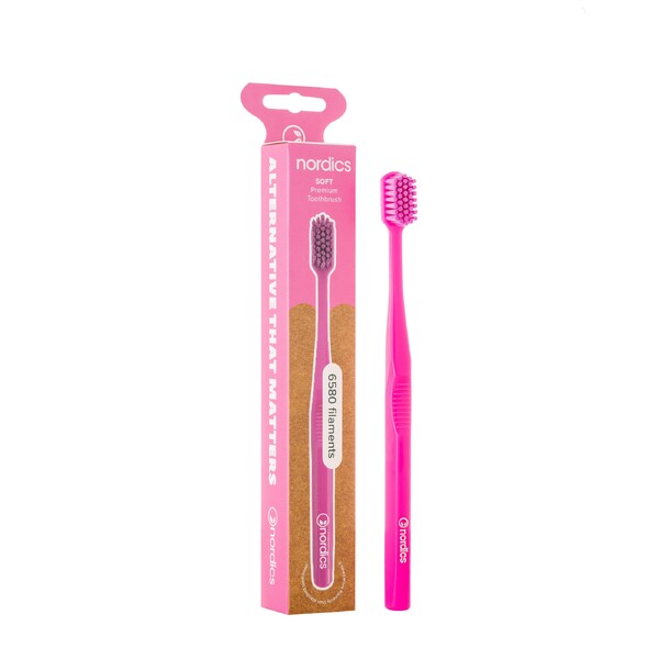 E-shop Nordics Premium Soft Pink zubná kefka