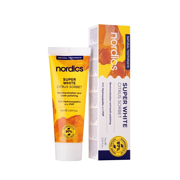 E-shop Nordics Super White zubná pasta 75 ml