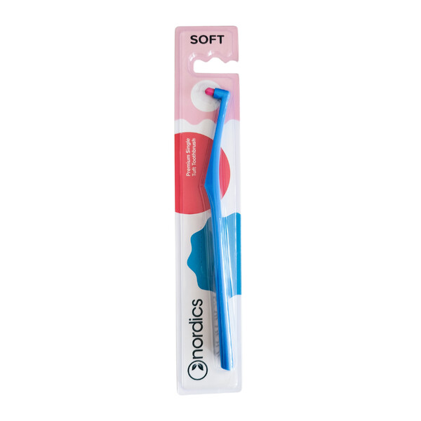 E-shop Nordics Premium Single Tuft Soft Blue jednozväzková kefka