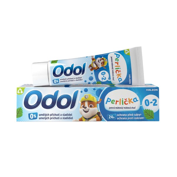 E-shop Odol Perlička 0-2 roky mätová detská zubná pasta 50 ml