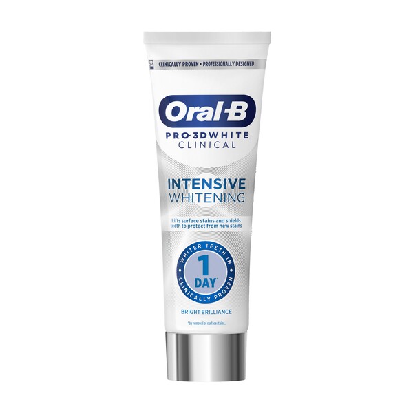 E-shop Oral-B Pro 3Dwhite Clinical Intensive Whitening Bright Brilliance zubná pasta 75 ml