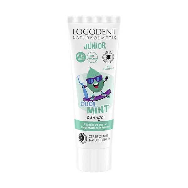 E-shop Logodent Junior Cool Mint detská zubná pasta 75 ml