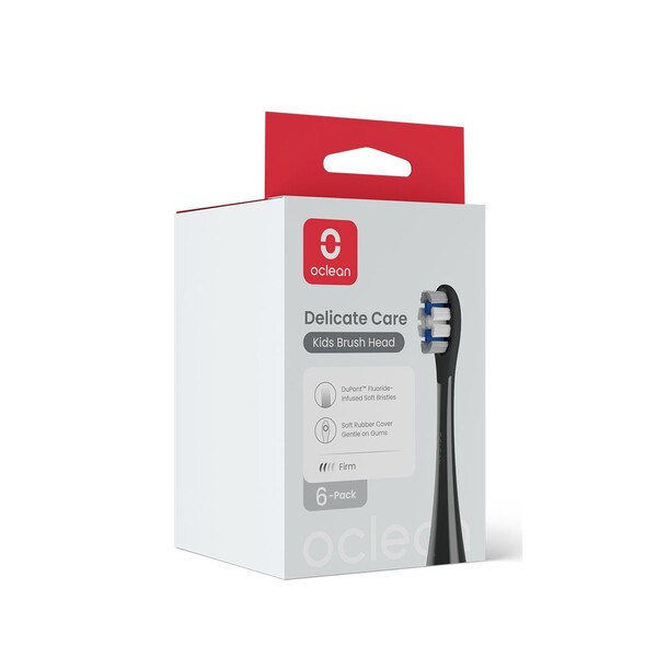 E-shop Oclean Kids Delicate Care Black náhradné hlavice 6 ks