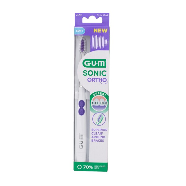 E-shop GUM Sonic Ortho batériová sonická kefka