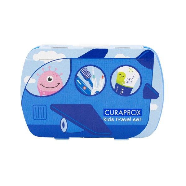 E-shop Curaprox Travel Set Kids cestovná sada pre deti - modrá
