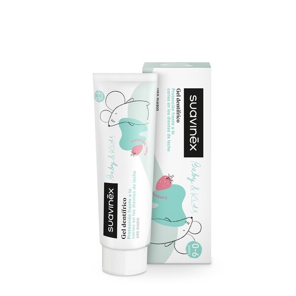 E-shop Suavinex Baby Kids 0-6 Strawberry detská zubná pasta 50 ml