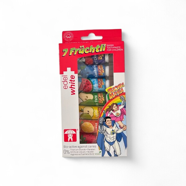 E-shop Edel+White detská zubná pasta 7×9,4 ml