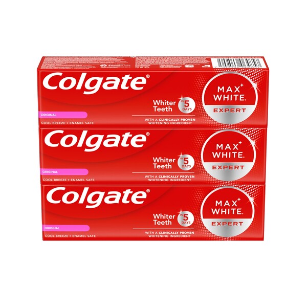 E-shop Colgate Max White Expert Original zubná pasta 3x75ml
