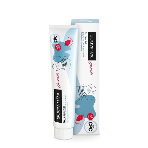 E-shop Suavinex Junior 6+ Strawberry detská zubná pasta 75 ml