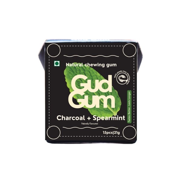 E-shop Gud Gum žuvačky 15 ks - aktívne uhlie a mäta