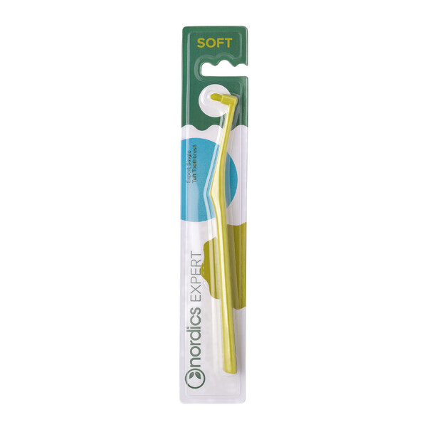 E-shop Nordics Premium Single Tuft Soft Green jednozväzková kefka
