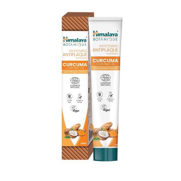 E-shop Himalaya Botanique Curcuma + Coconut Oil zubná pasta 75 ml