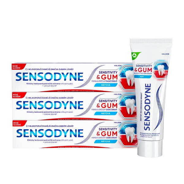 E-shop Sensodyne Sensitivity&Gum zubná pasta 3x75ml