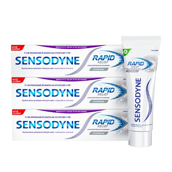 E-shop Sensodyne Rapid Whitening zubná pasta 3x75ml