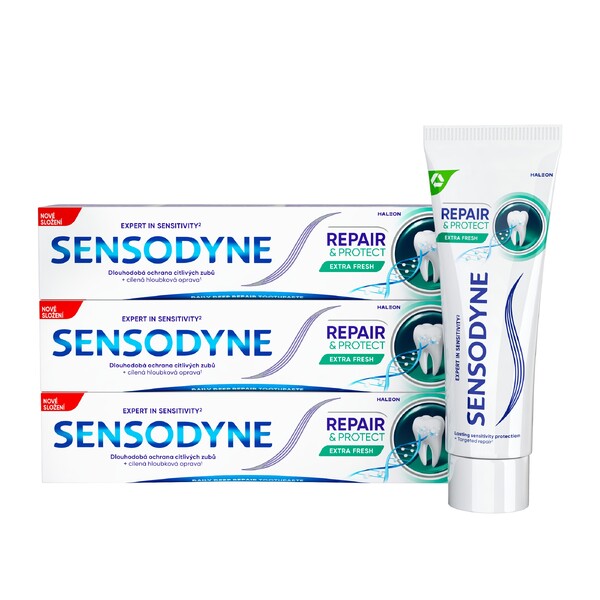 E-shop Sensodyne Repair&Protect Extra Fresh zubná pasta 3x75ml