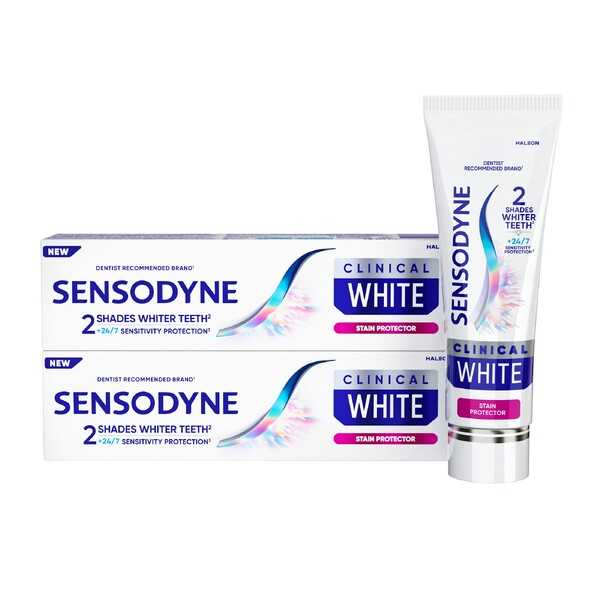 E-shop Sensodyne Clinical White Stain Protector zubná pasta 2×75 ml