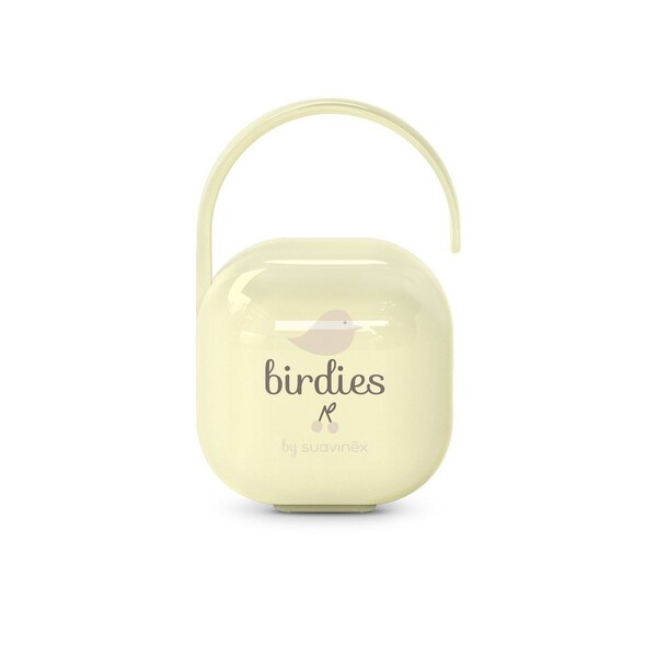E-shop Suavinex Krabička na cumlík Birdies - žltá