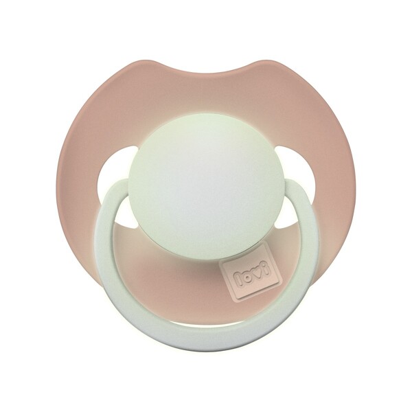 E-shop Lovi Prime 0-6 svietiaci cumlík - Blush