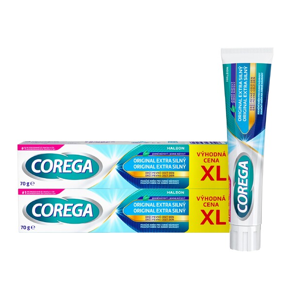 E-shop Corega Extra silný fixačný krém 2×70 g