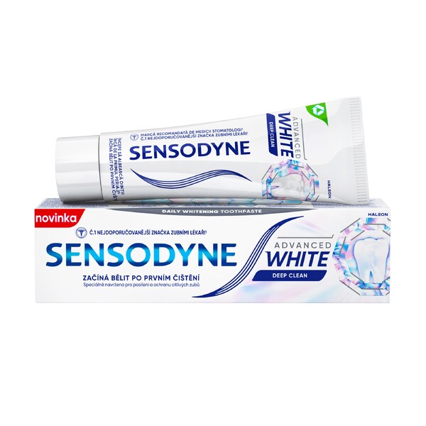 E-shop Sensodyne Advanced White Deep Clean zubná pasta 75 ml