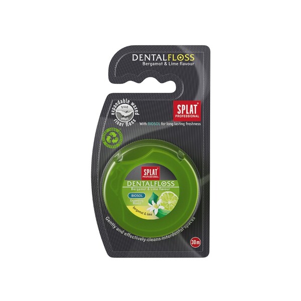 E-shop Splat Bergamot Limetka zubná niť 30 m